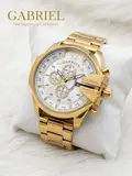 CAGARNY 8500 Gold & White Executive Men's Watch